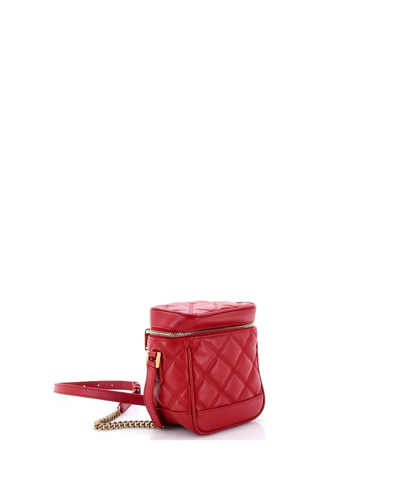 Pre-Owned Saint Laurent 80's Vanity Bag Quilted Leather