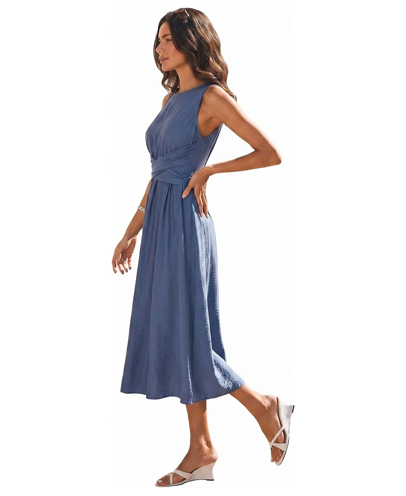 Cupshe Women's Cosmopolitan Blue Midi Beach Dress