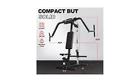 Syedee Chest Fly and Reverse Delt Machine, Plate-Loaded Pec Deck, 400 Lbs Upper Body Specialty Machine, 4-Level Seat, 2:1 Ratio, Aluminum Pulleys