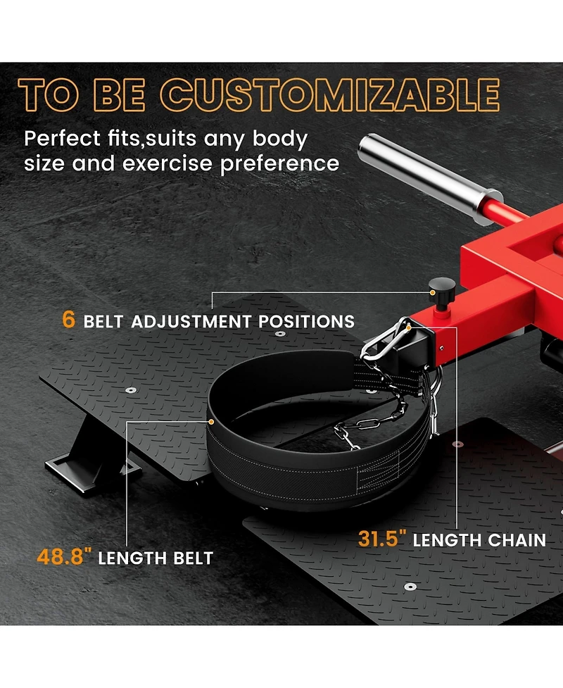 Syedee Belt Squat Machine, Leg Machine for Strength Training, Hack Squat Machine with Weightlifting Belt