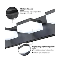 Clihome Modern 6-Light Led Vanity Mirror Light Fixture For Bathrooms And Makeup Tables