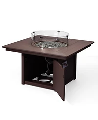 WestinTrends 42" Modern Outdoor Patio Propane Square Fire Pit Table