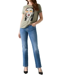 Guess Women's Sunglass Mood Easy Retro Graphic T-Shirt