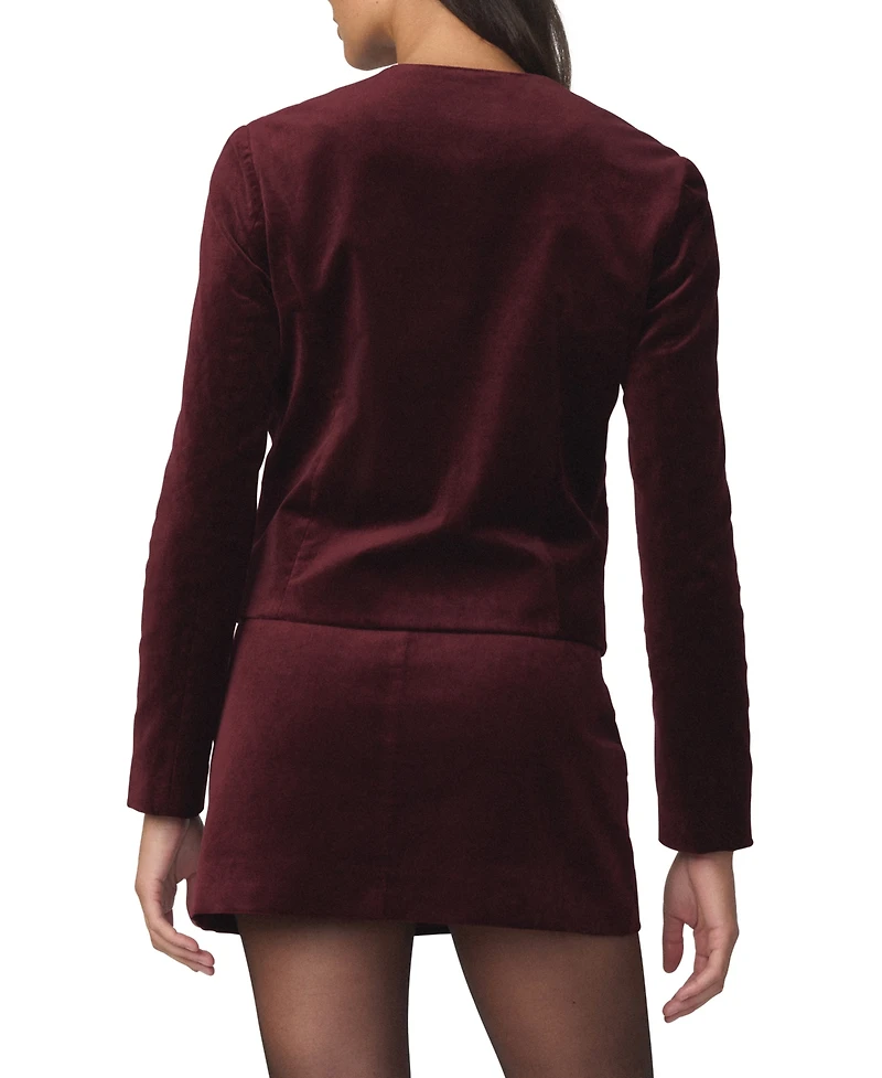 Joe's Jeans Women's Lady Velvet Crewneck Jacket