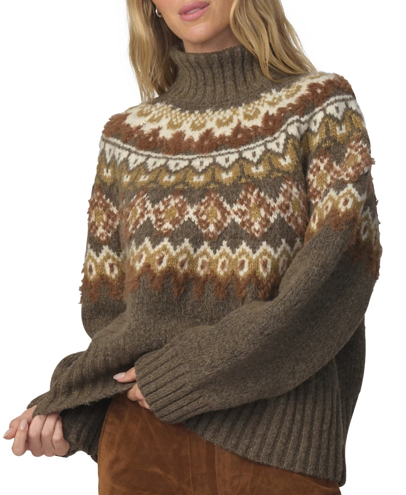 Joe's Jeans Women's Elva Fair Isle Turtleneck Sweater