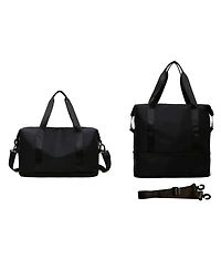 Aronkl Expandable Dry-Wet Separation Yoga Workout Carry On Duffle Bag for Lifestyle Weekend Walking and Casual Outdoor Workout