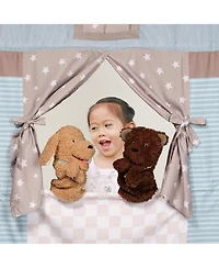 Lambs & Ivy Doorway Puppet Theater Developmental Toy with 2 Luxury Hand Puppets