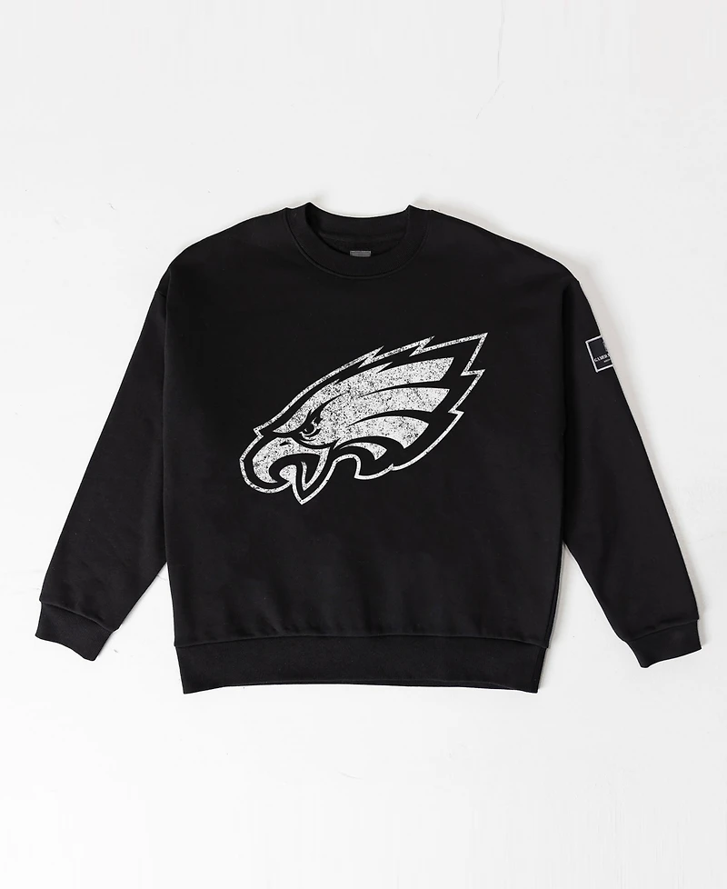 Gameday Couture Women's Philadelphia Eagles Bold Move Oversized Crewneck Graphic Sweatshirt