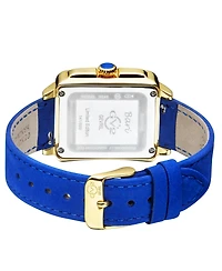 GV2 by Gevril Women's Bari Tortoise Swiss Quartz Italian Leather Strap Diamond Watch