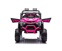 Yobtop 24V 400W Kids Ride On Electric Utv with Remote Control, Ages 3+