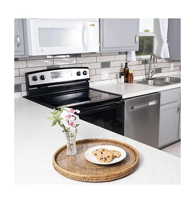 Artifacts Rattan Round Flat Tray
