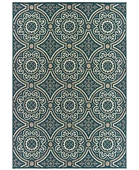 Oriental Weavers Latitude Blue 7'10" x 10' Outdoor Area Rug