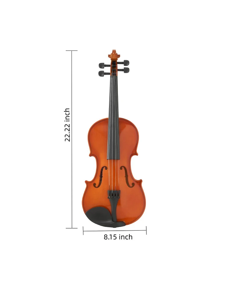 Yobtop 4/4 Full Size Handcrafted Ready-to-Play 2-Piece Violin and Bow Set, Ages 11+