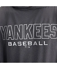 Fanatics Men's Charcoal New York Yankees ClutchLong sleeves Hooded T-Shirt