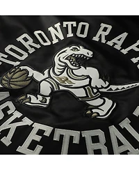 Mitchell & Ness Men's Olive/Black Toronto Raptors Clutch Satin Raglan Full-Snap Jacket