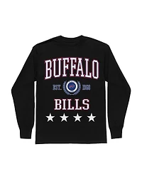 Gameday Couture Women's Black Buffalo Bills Oversized Everyday StarLong sleeves T-Shirt