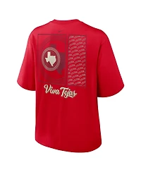Nike Women's Red Texas Rangers Premium Essentials Relaxed Boxy T-Shirt