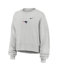 Nike Women's Gray New England Patriots Oversized Primetime Phoenix Fleece Sweatshirt