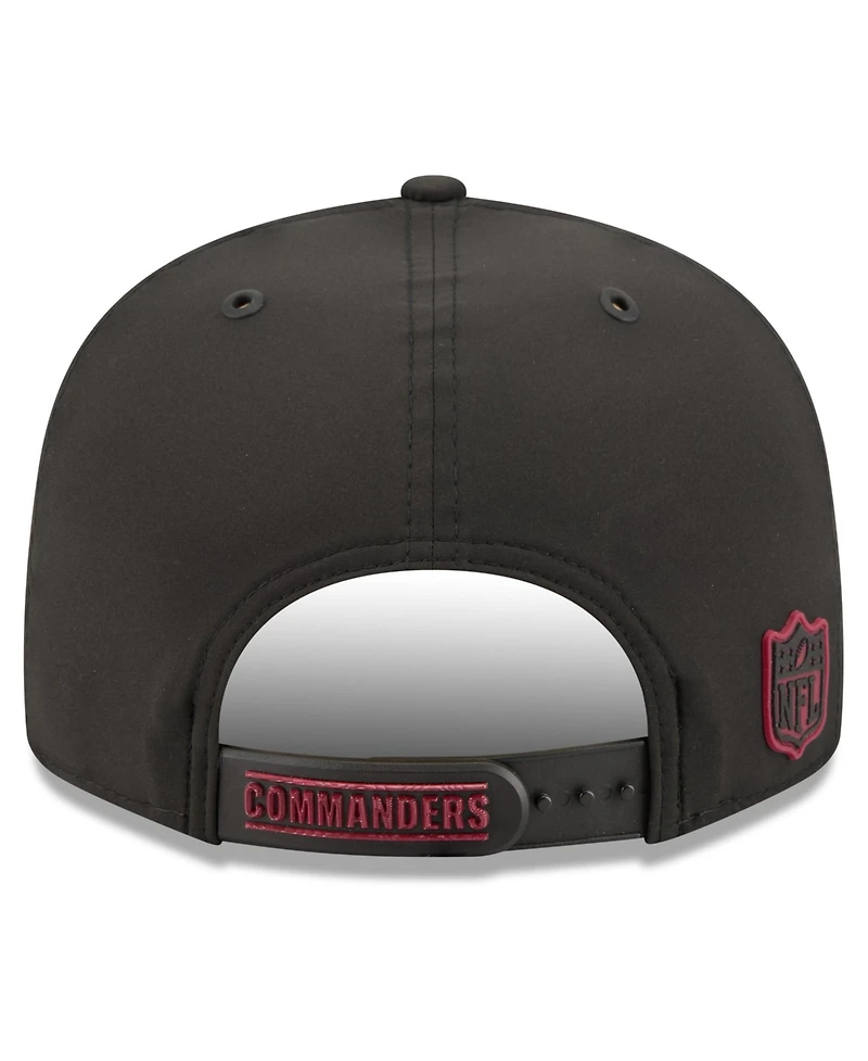 New Era Men's Black Washington Commanders 2026 Sideline 9FIFTY Snapback Hat