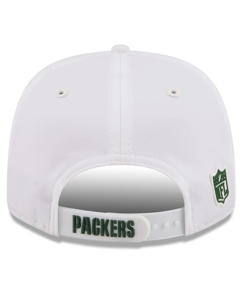 New Era Men's White Green Bay Packers 2026 Sideline 9SEVENTY Adjustable Hat