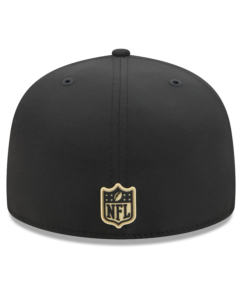 New Era Men's Black Orleans Saints 2026 Sideline 59FIFTY Fitted Hat