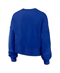 Nike Women's Royal Denver Broncos Oversized Phoenix Fleece Sweatshirt