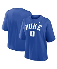 Nike Women's Royal Duke Blue Devils Arch Logo Boxy T-Shirt