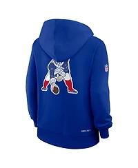 Nike Women's Royal New England Patriots Sideline Standard Issue Alternate Dri-fit Hoodie