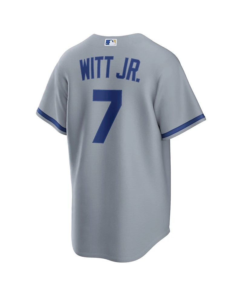 Nike Men's Bobby Witt Jr. Gray Kansas City Royals Road Replica Jersey