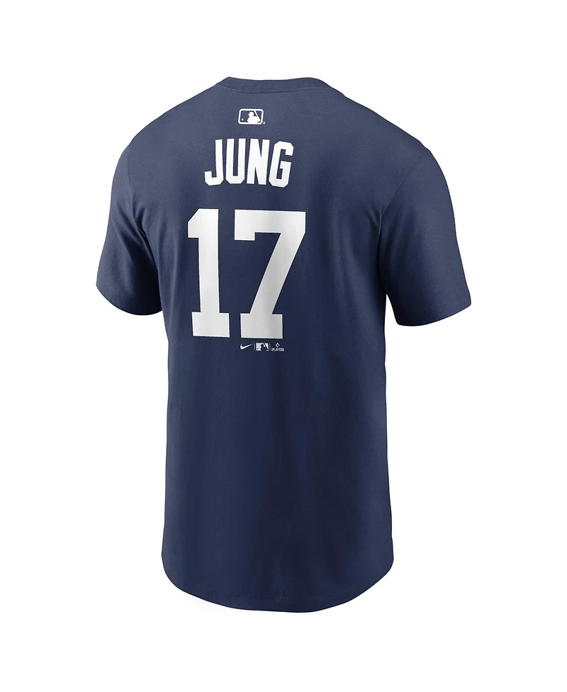 Nike Men's Jace Jung Navy Detroit Tigers Name Number T-Shirt