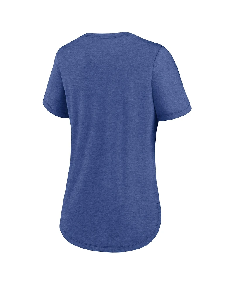 Nike Women's Heather Royal Los Angeles Rams Strong Safety Tri-Blend T-Shirt