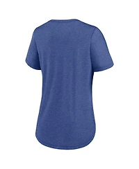 Nike Women's Heather Royal Los Angeles Rams Strong Safety Tri-Blend T-Shirt