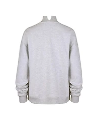 47 Brand Women's Gray Ohio State Buckeyes Laurel Arch Mock Neck Sweatshirt