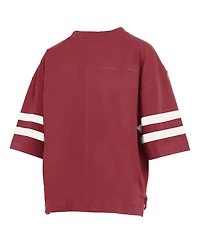 Pressbox Women's Crimson Indiana Hoosiers Wayne Tyler Cropped T-Shirt