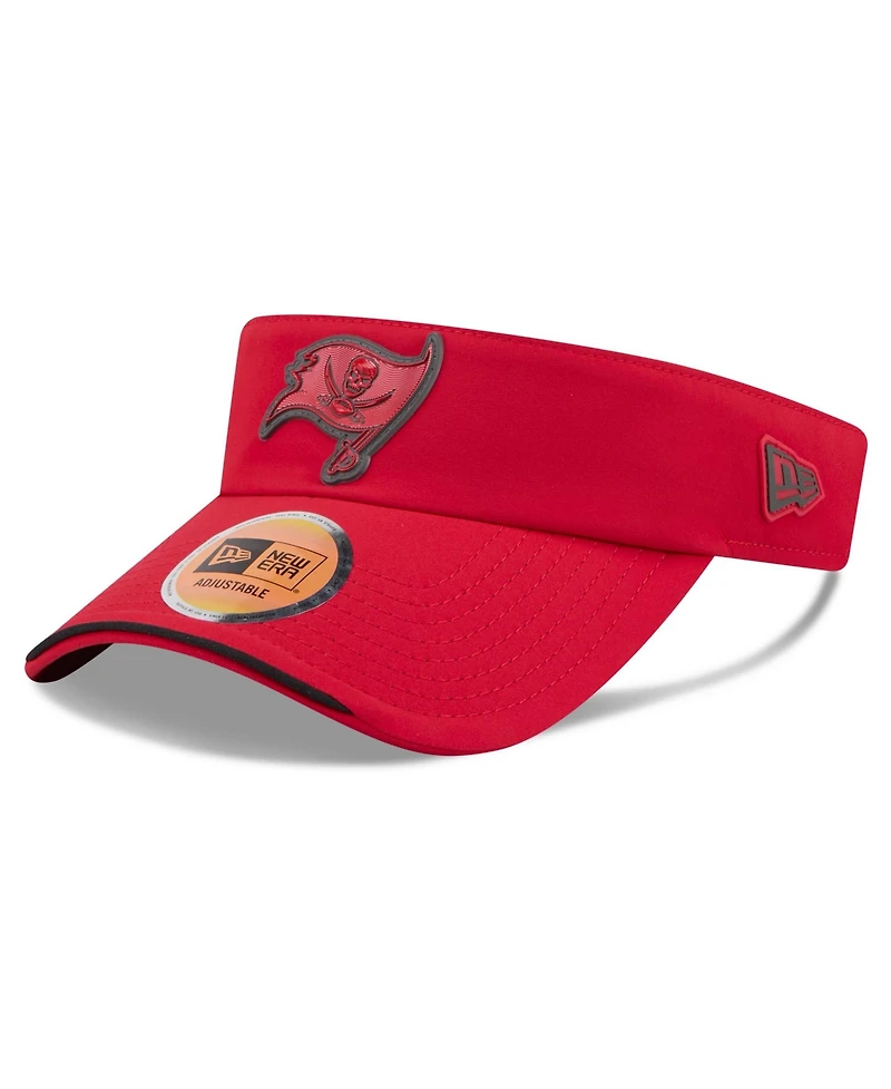 New Era Men's Red Tampa Bay Buccaneers 2026 Sideline Adjustable Visor Hat