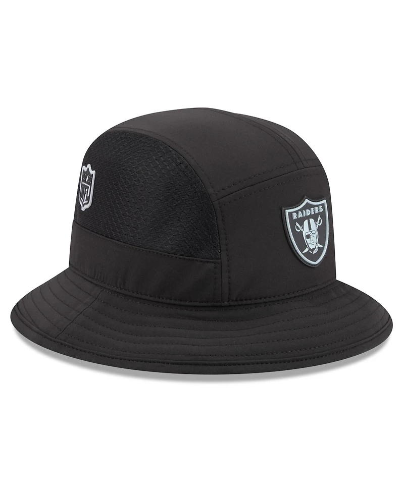 New Era Men's Black Las Vegas Raiders 2026 Sideline Bucket Hat