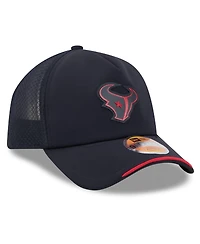 New Era Men's Navy Houston Texans 2026 Sideline Apex 9FORTY Adjustable Trucker Hat
