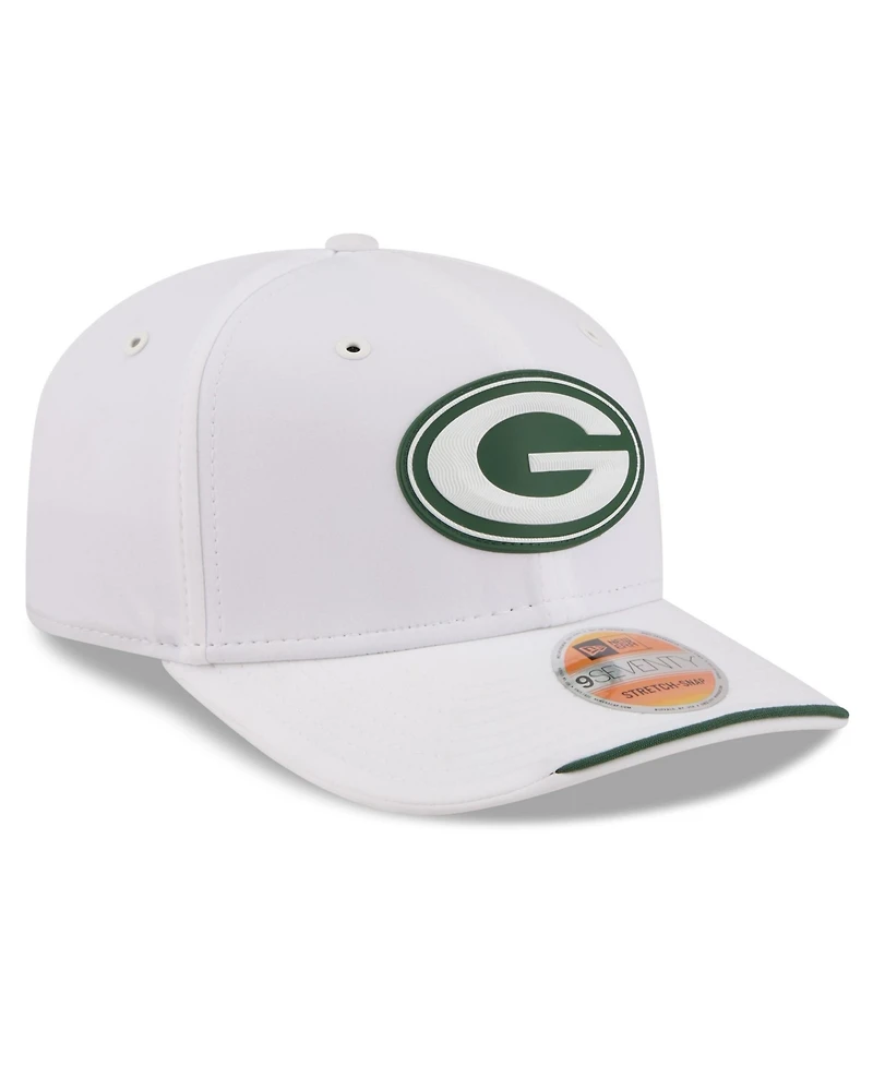 New Era Men's White Green Bay Packers 2026 Sideline 9SEVENTY Adjustable Hat