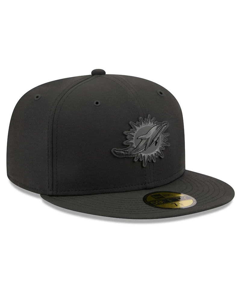 New Era Men's Black Miami Dolphins 2026 Sideline 59FIFTY Fitted Hat