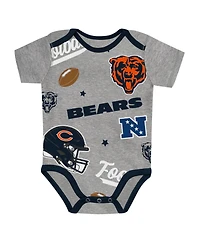 Outerstuff Baby Boys and Girls 3-Piece Chicago Bears First Round Pick Creeper