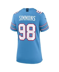 Nike Women's Jeffery Simmons Light Blue Tennessee Titans Game Jersey