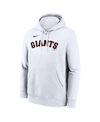 Nike Men's White San Francisco Giants Dri-fit Club Hoodie