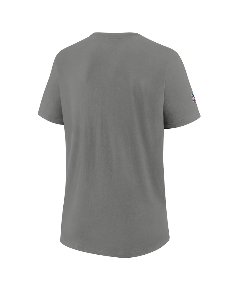 Nike Women's Gray Buffalo Bills Sideline Alternate Final Sprint Dri-fit T-Shirt