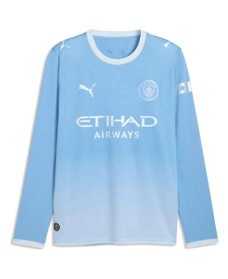 Puma Men's Light Blue Manchester City 2026/27 Home ReplicaLong sleeves Jersey