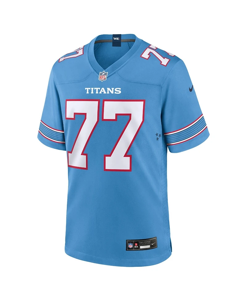 Nike Men's Peter Skoronski Light Blue Tennessee Titans Game Jersey
