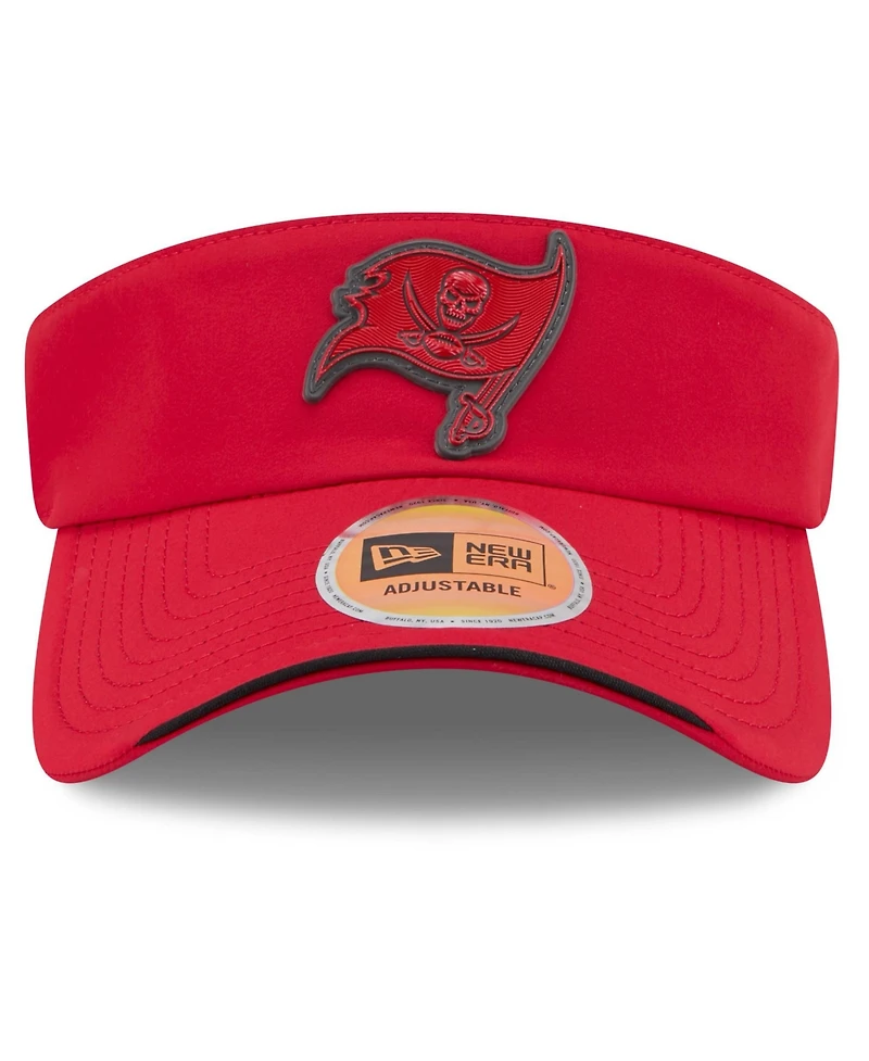 New Era Men's Red Tampa Bay Buccaneers 2026 Sideline Adjustable Visor Hat