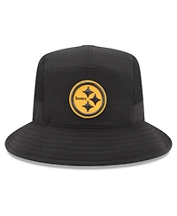New Era Men's Black Pittsburgh Steelers 2026 Sideline Bucket Hat