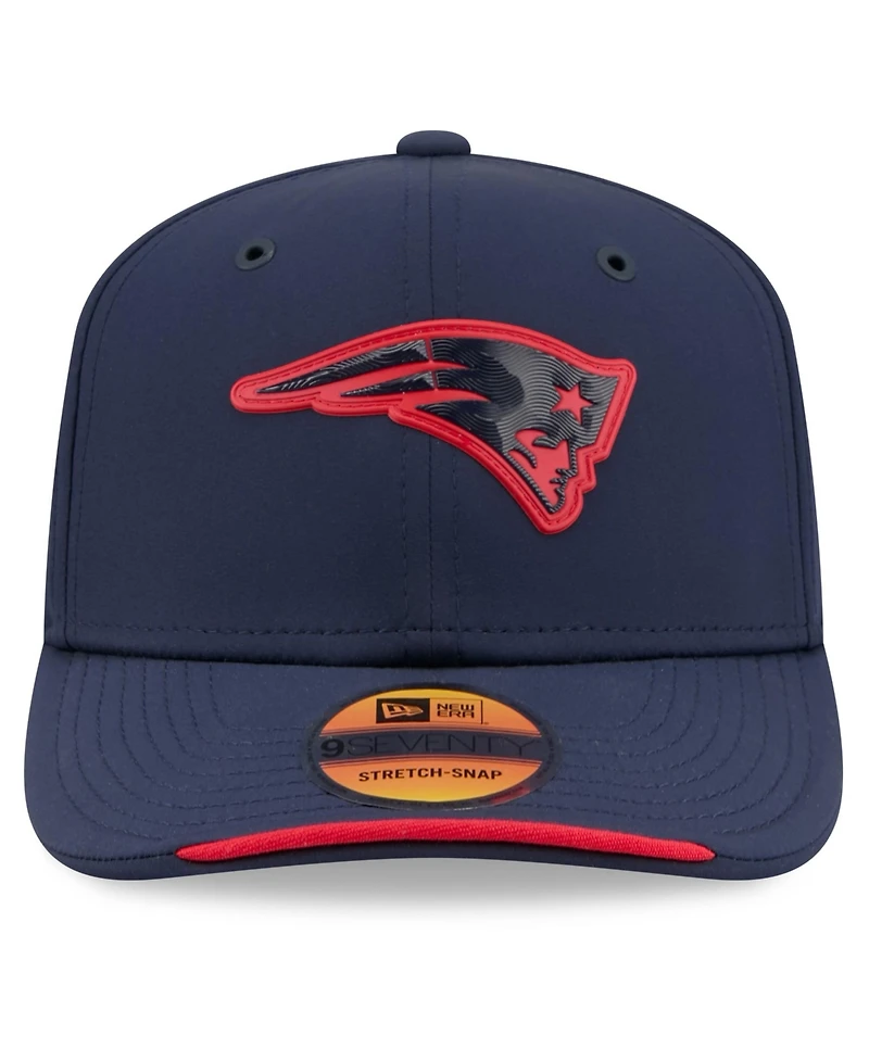 New Era Men's Navy New England Patriots 2026 Sideline 9SEVENTY Adjustable Hat
