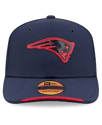New Era Men's Navy New England Patriots 2026 Sideline 9SEVENTY Adjustable Hat