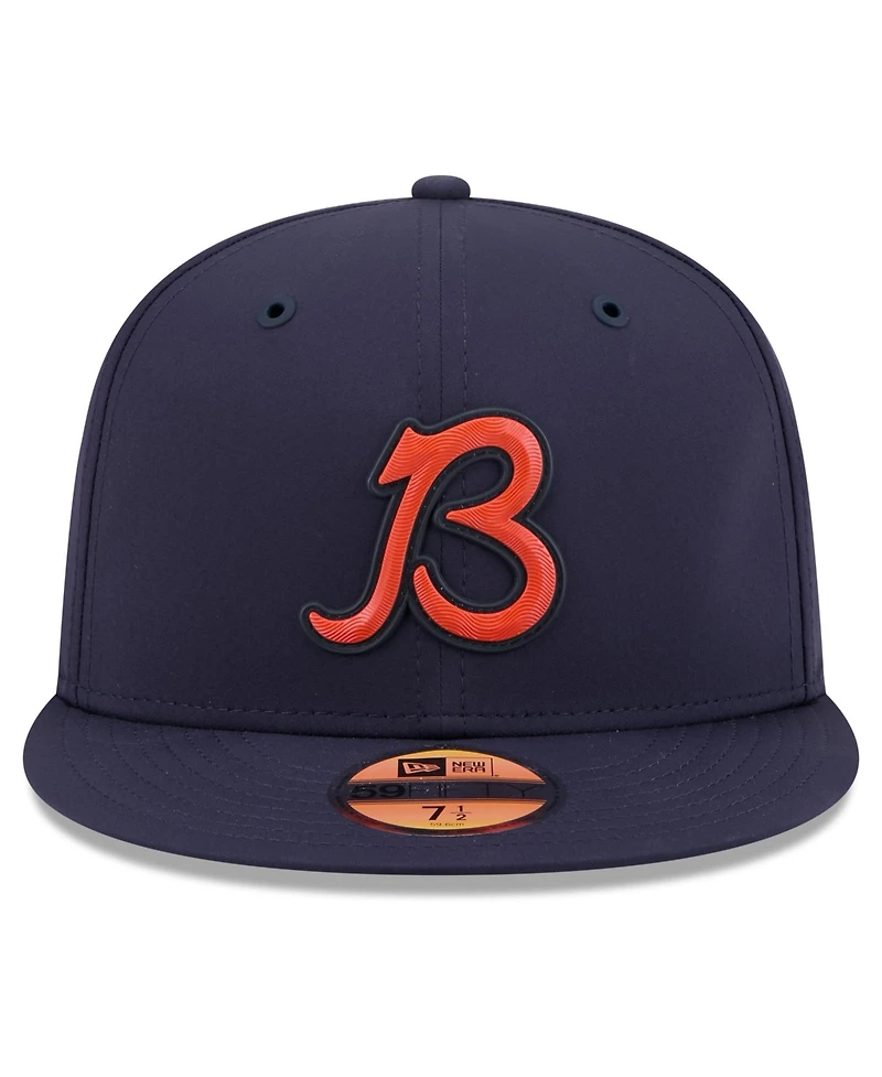 New Era Men's Navy Chicago Bears 2026 Sideline Alternate 59FIFTY Fitted Hat